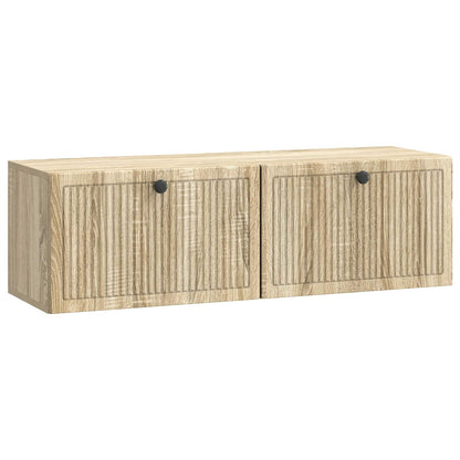 vidaXL Wall-Mounted TV Cabinet Wall-mounted Sonoma Oak 98 x 31 x 30 cm