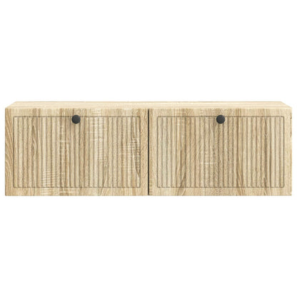 vidaXL Wall-Mounted TV Cabinet Wall-mounted Sonoma Oak 98 x 31 x 30 cm