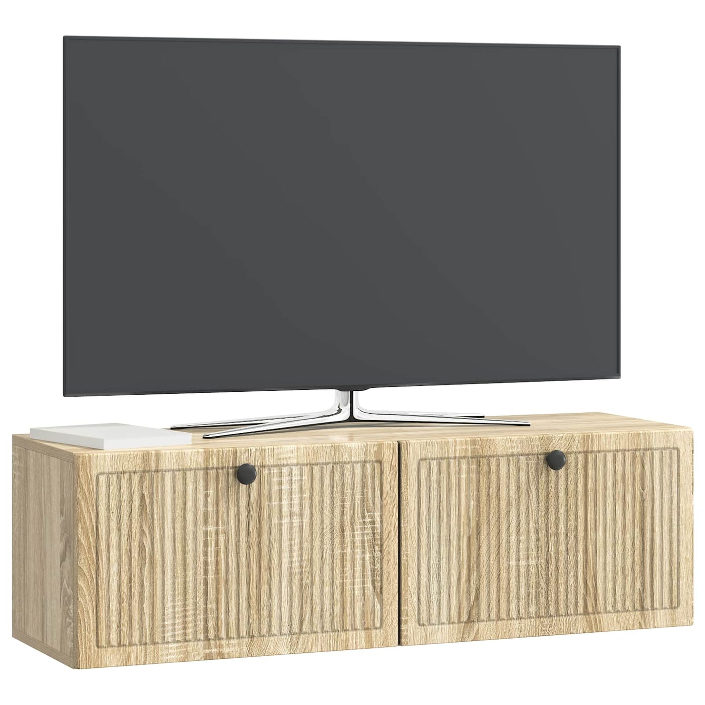 vidaXL Wall-Mounted TV Cabinet Wall-mounted Sonoma Oak 98 x 31 x 30 cm