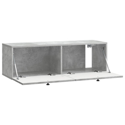 vidaXL Wall-Mounted TV Cabinet Concrete Grey 98 x 31 x 30 cm