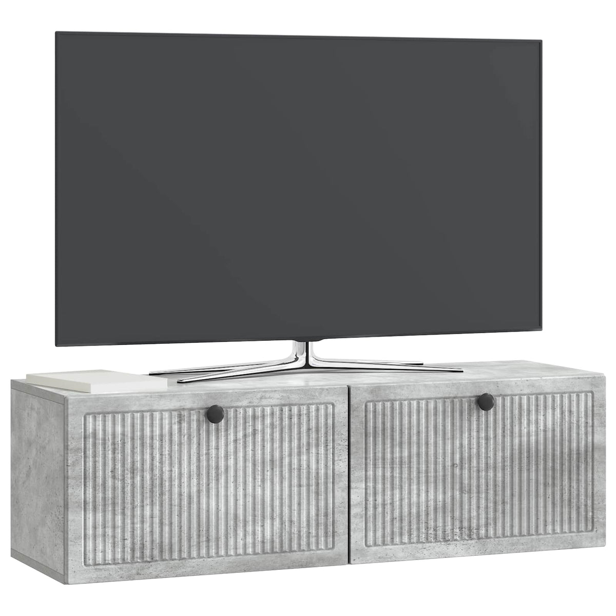 vidaXL Wall-Mounted TV Cabinet Concrete Grey 98 x 31 x 30 cm