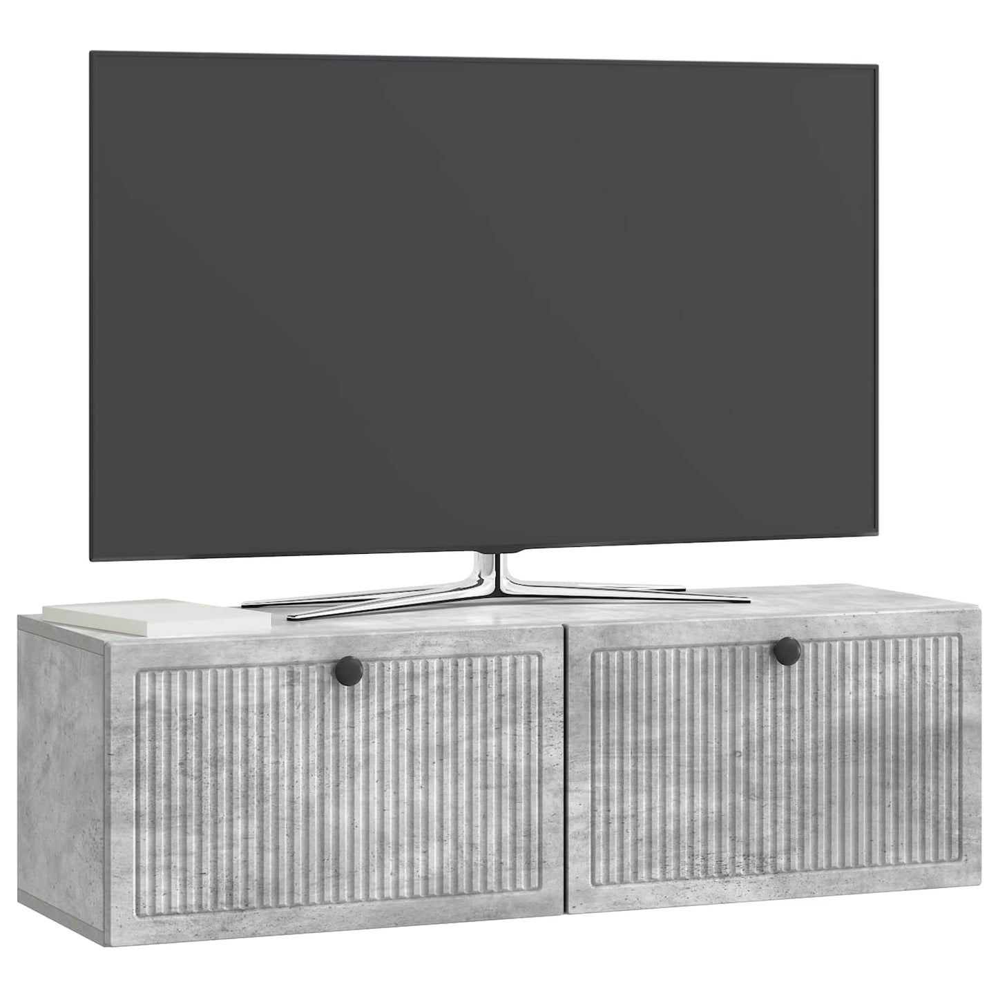 vidaXL Wall-Mounted TV Cabinet Concrete Grey 98 x 31 x 30 cm