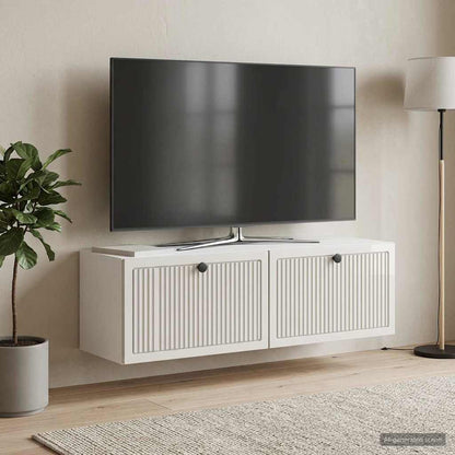 vidaXL Wall-Mounted TV Cabinet High Gloss White 98 x 31 x 30 cm