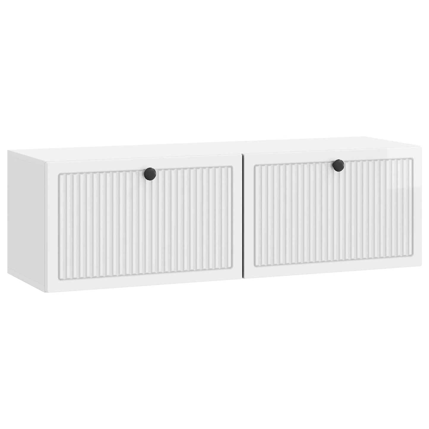 vidaXL Wall-Mounted TV Cabinet High Gloss White 98 x 31 x 30 cm