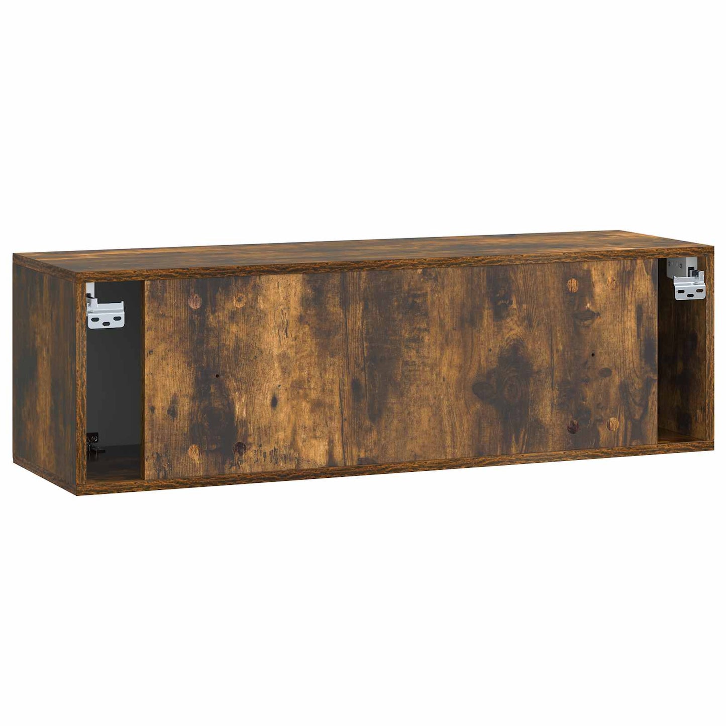 vidaXL Wall-Mounted TV Cabinet Wall-mounted Smoked Oak 98 x 31 x 30 cm