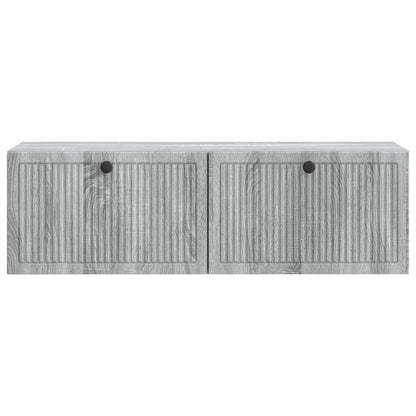 vidaXL Wall-Mounted TV Cabinet Grey Sonoma 98 x 31 x 30 cm