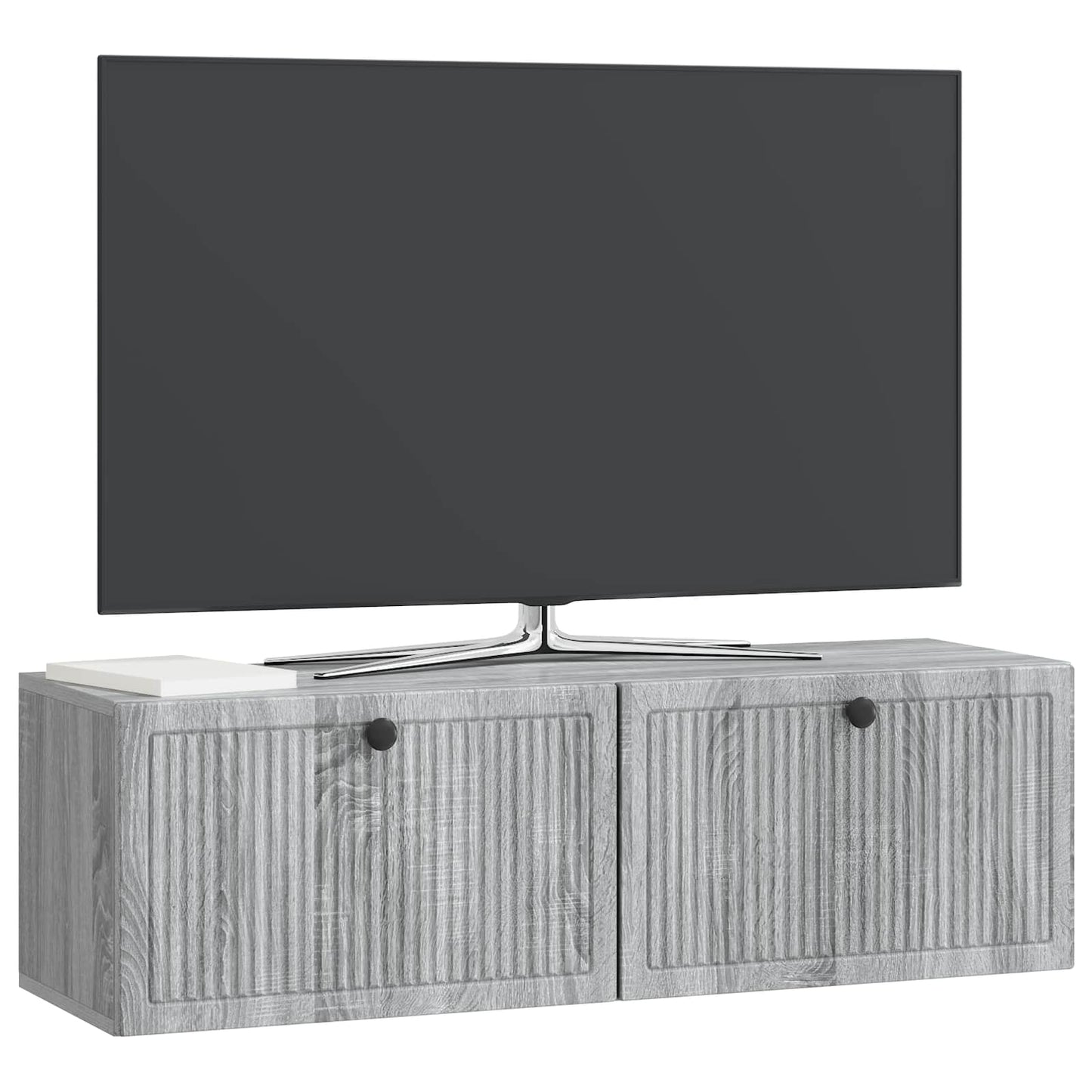 vidaXL Wall-Mounted TV Cabinet Grey Sonoma 98 x 31 x 30 cm