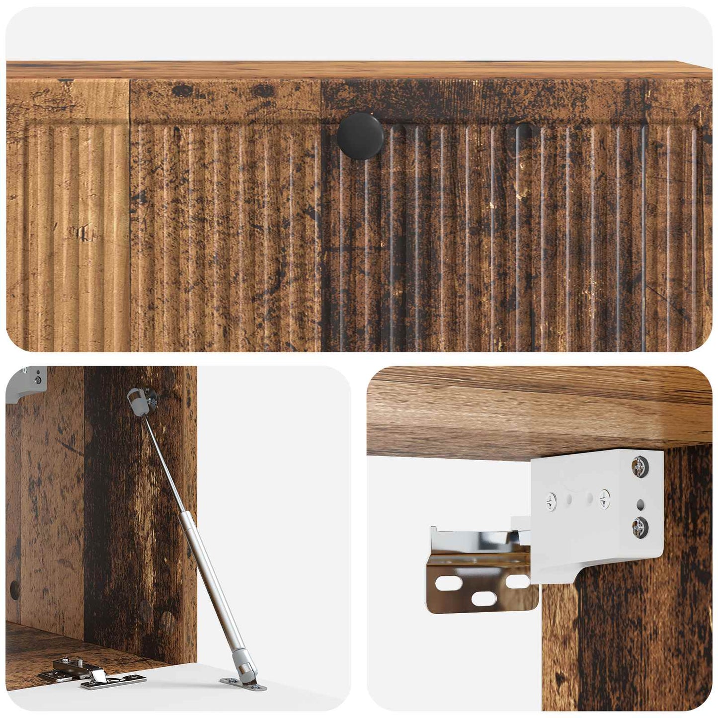 vidaXL Wall-Mounted TV Cabinet Wall-mounted Old Wood 98 x 31 x 30 cm