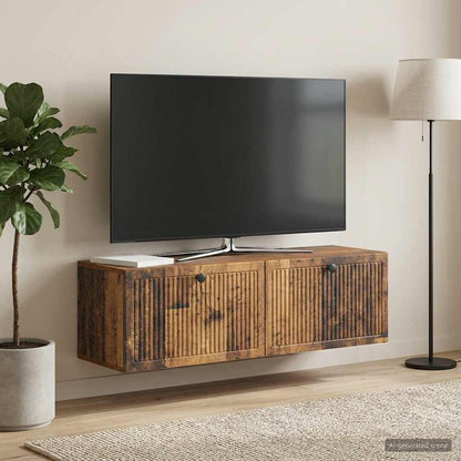 vidaXL Wall-Mounted TV Cabinet Wall-mounted Old Wood 98 x 31 x 30 cm