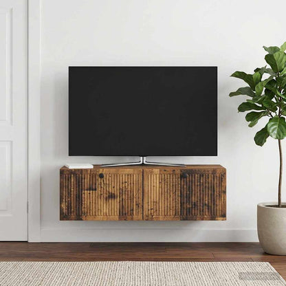 vidaXL Wall-Mounted TV Cabinet Wall-mounted Old Wood 98 x 31 x 30 cm