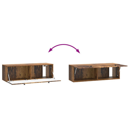vidaXL Wall-Mounted TV Cabinet Wall-mounted Old Wood 98 x 31 x 30 cm