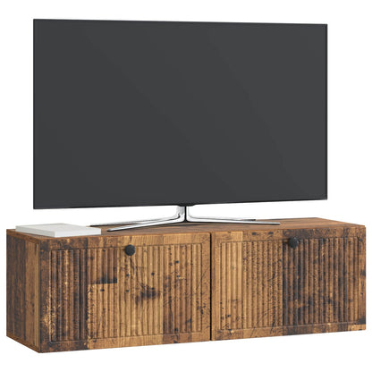 vidaXL Wall-Mounted TV Cabinet Wall-mounted Old Wood 98 x 31 x 30 cm