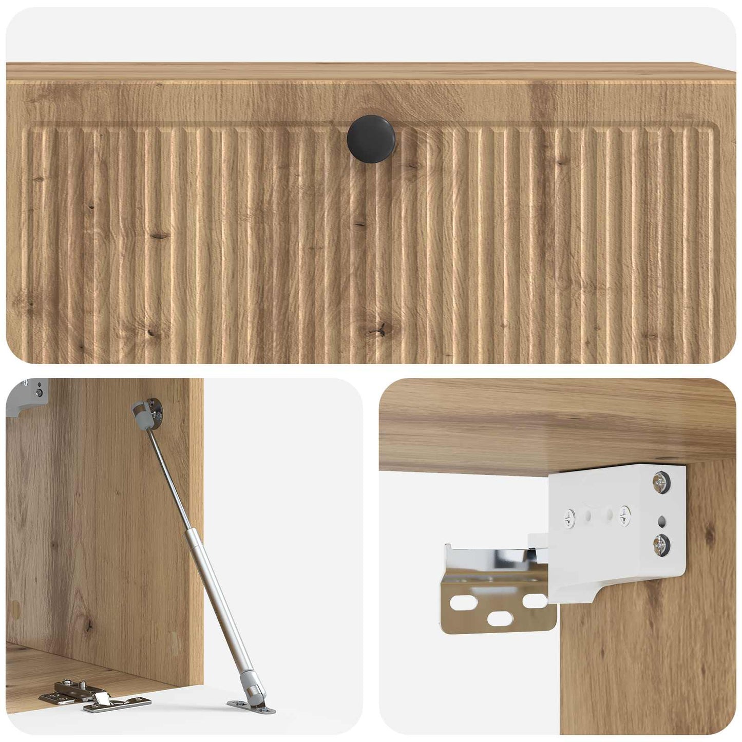 vidaXL Wall-Mounted TV Cabinet 98 x 31 x 30 cm Artisan Oak