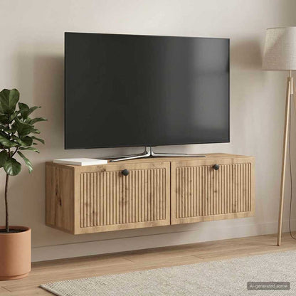 vidaXL Wall-Mounted TV Cabinet 98 x 31 x 30 cm Artisan Oak