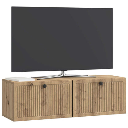 vidaXL Wall-Mounted TV Cabinet 98 x 31 x 30 cm Artisan Oak