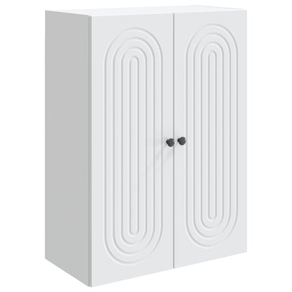 vidaXL Wall-Mounted Cabinet White 66 x 34.5 x 90 cm Engineered Wood