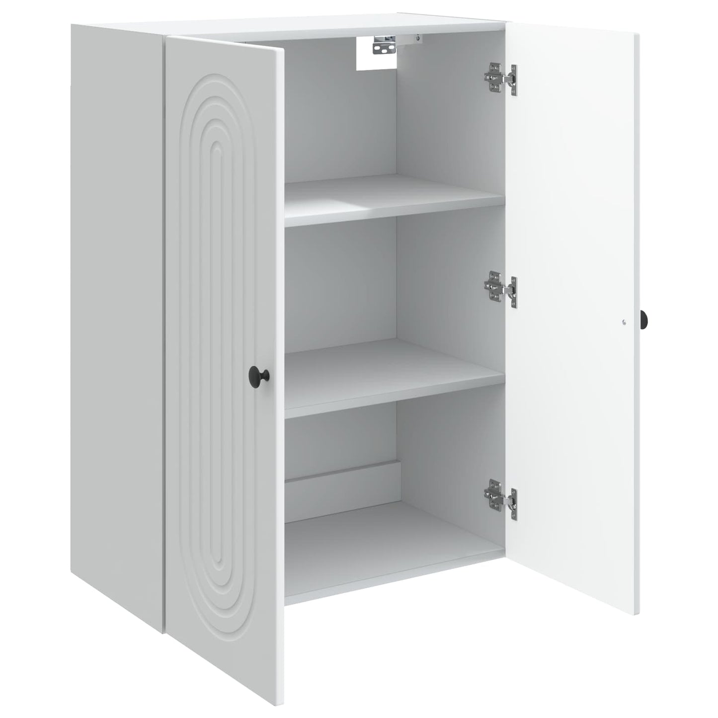 vidaXL Wall-Mounted Cabinet White 66 x 34.5 x 90 cm Engineered Wood