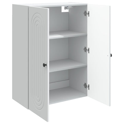 vidaXL Wall-Mounted Cabinet White 66 x 34.5 x 90 cm Engineered Wood