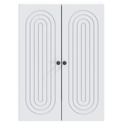 vidaXL Wall-Mounted Cabinet White 66 x 34.5 x 90 cm Engineered Wood