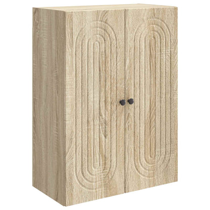 vidaXL Wall-Mounted Cabinet Sonoma Oak 66 x 34.5 x 90 cm