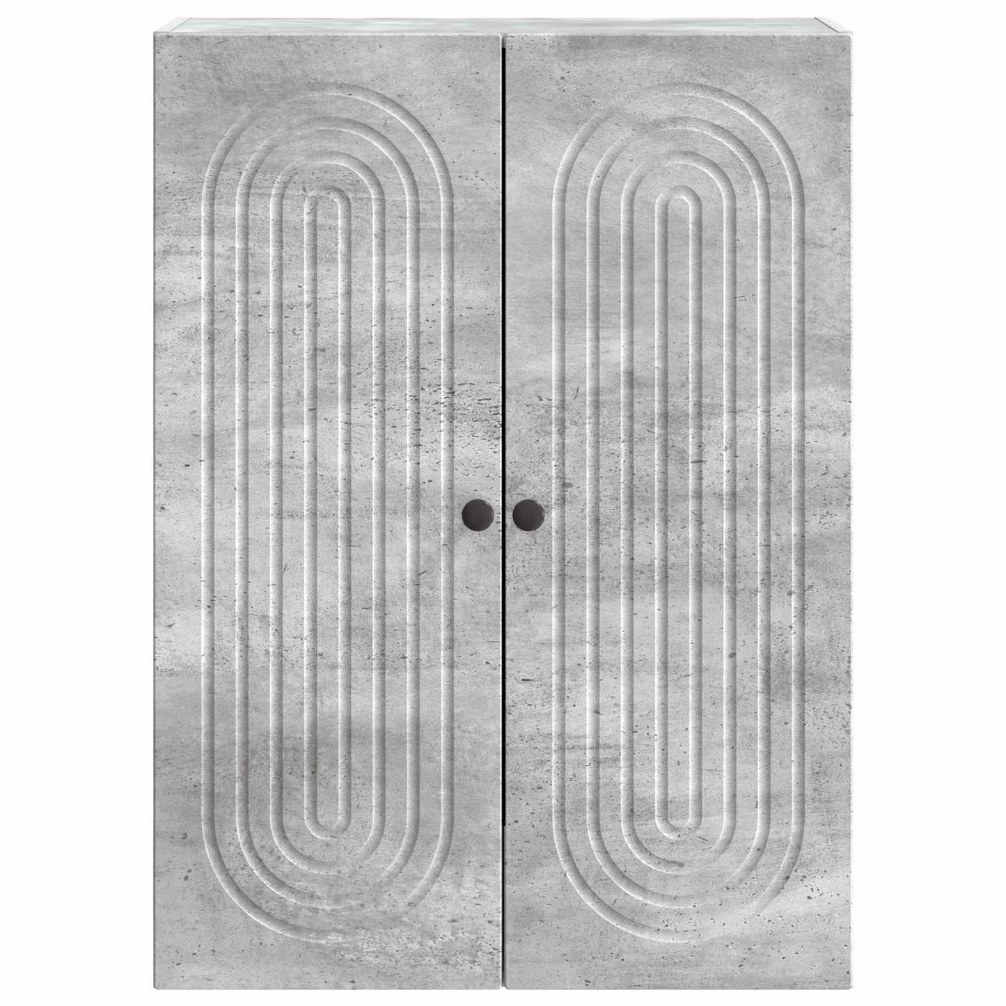vidaXL Wall-Mounted Cabinet Concrete Grey 66 x 34.5 x 90 cm