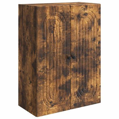 vidaXL Wall-Mounted Cabinet Smoked Oak 66 x 34.5 x 90 cm