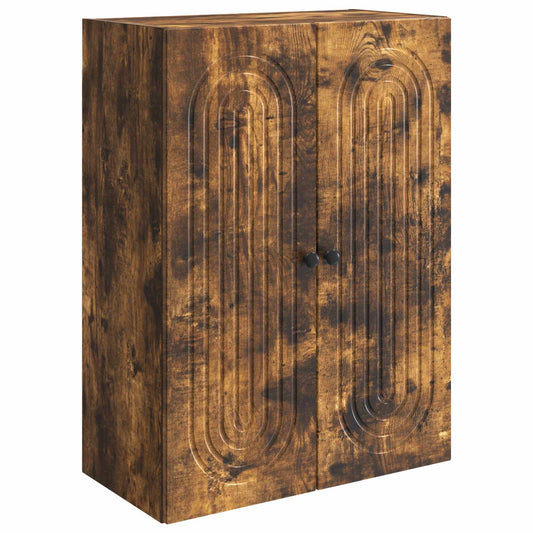 vidaXL Wall-Mounted Cabinet Smoked Oak 66 x 34.5 x 90 cm