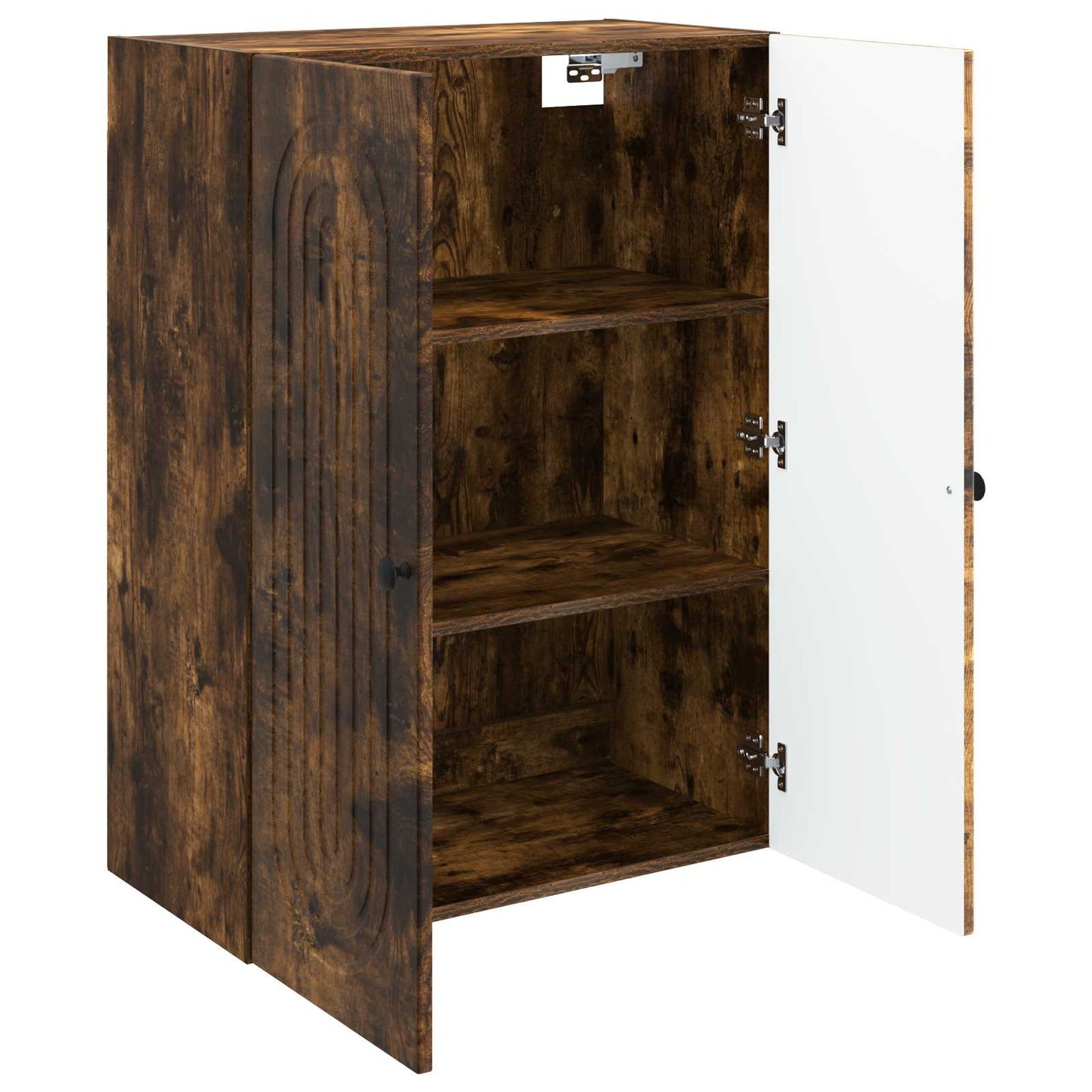 vidaXL Wall-Mounted Cabinet Smoked Oak 66 x 34.5 x 90 cm