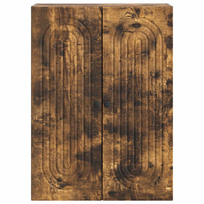 vidaXL Wall-Mounted Cabinet Smoked Oak 66 x 34.5 x 90 cm