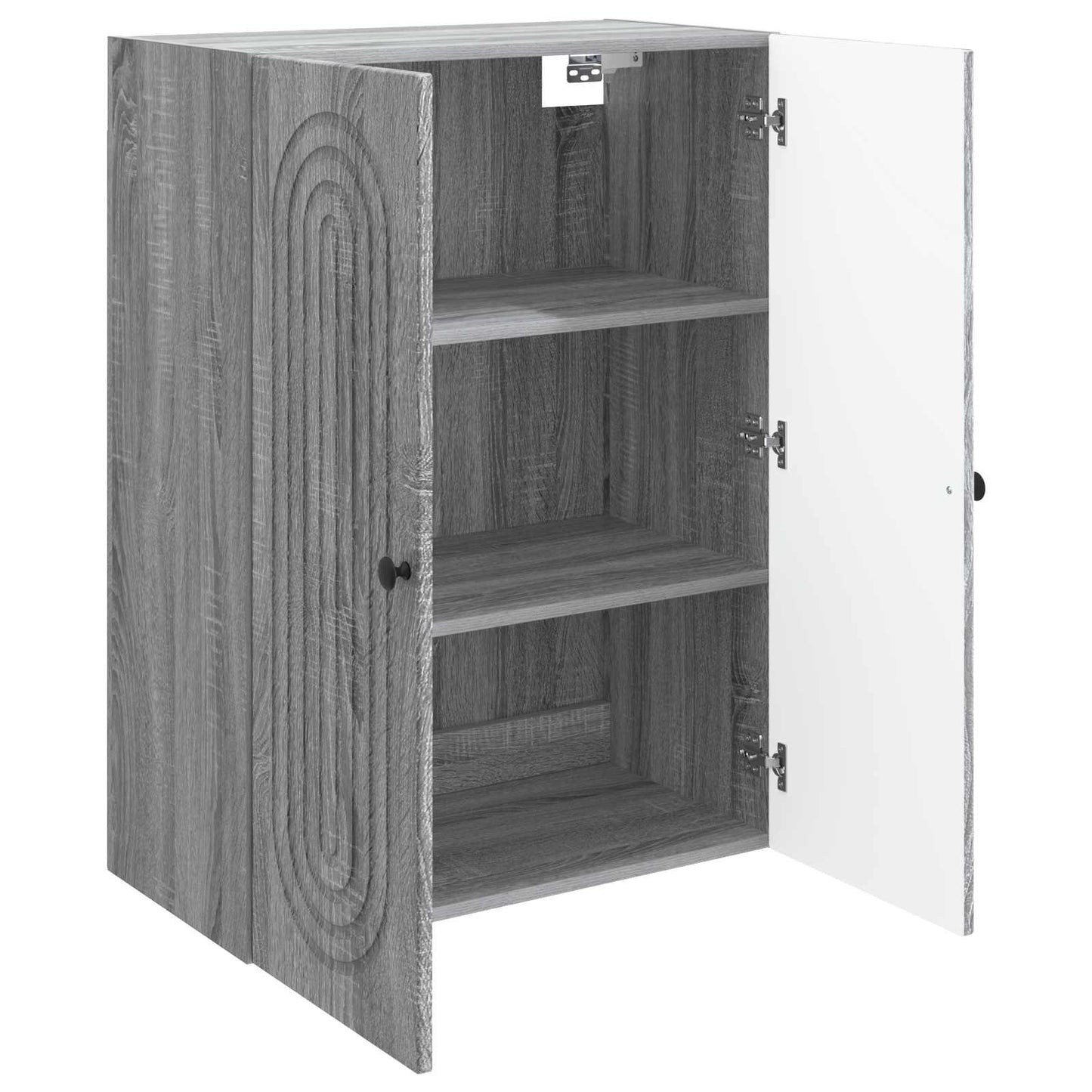 vidaXL Wall-Mounted Cabinet Grey Sonoma 66 x 34.5 x 90 cm