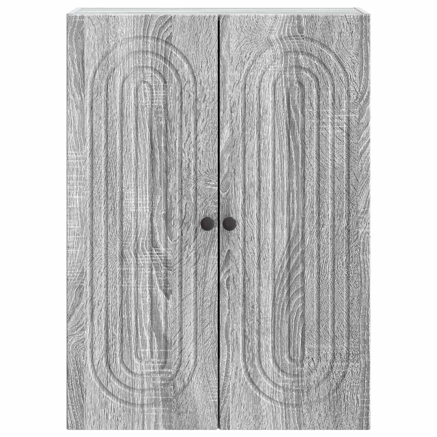 vidaXL Wall-Mounted Cabinet Grey Sonoma 66 x 34.5 x 90 cm
