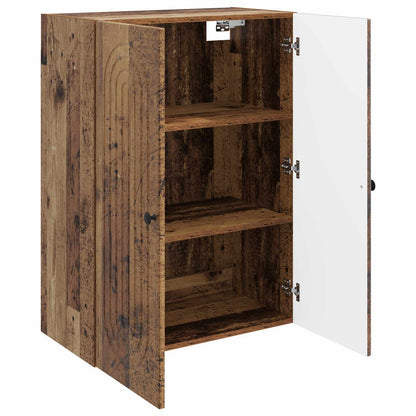 vidaXL Wall-Mounted Cabinet Old Wood 66 x 34.5 x 90 cm Engineered Wood
