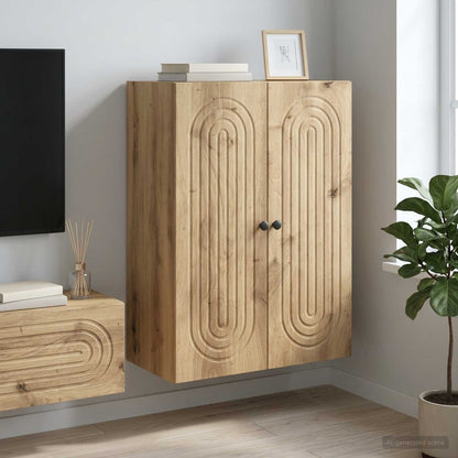 vidaXL Wall-Mounted Cabinet Artisan Oak 66 x 34.5 x 90 cm