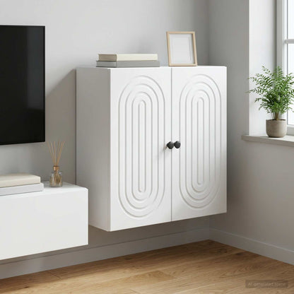 vidaXL Wall-Mounted Cabinet White 59 x 31 x 60 cm Engineered Wood