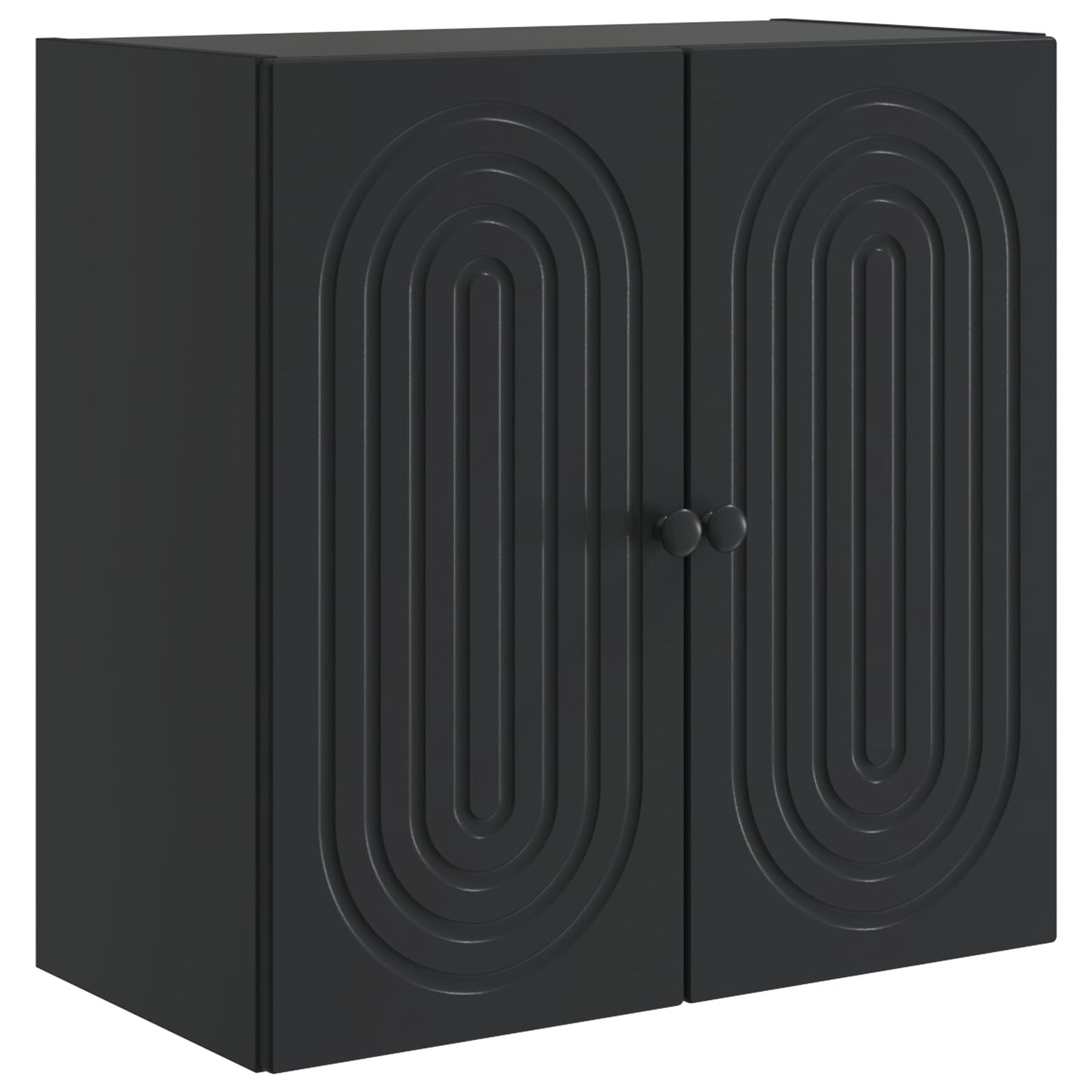 vidaXL Wall-Mounted Cabinet Black 59 x 31 x 60 cm Engineered Wood