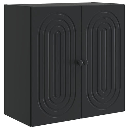 vidaXL Wall-Mounted Cabinet Black 59 x 31 x 60 cm Engineered Wood