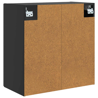 vidaXL Wall-Mounted Cabinet Black 59 x 31 x 60 cm Engineered Wood