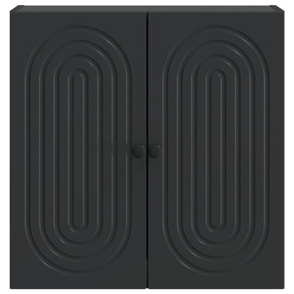 vidaXL Wall-Mounted Cabinet Black 59 x 31 x 60 cm Engineered Wood
