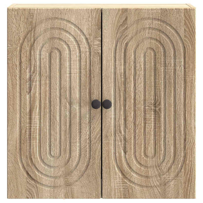 vidaXL Wall-Mounted Cabinet Sonoma Oak 59 x 31 x 60 cm Engineered Wood