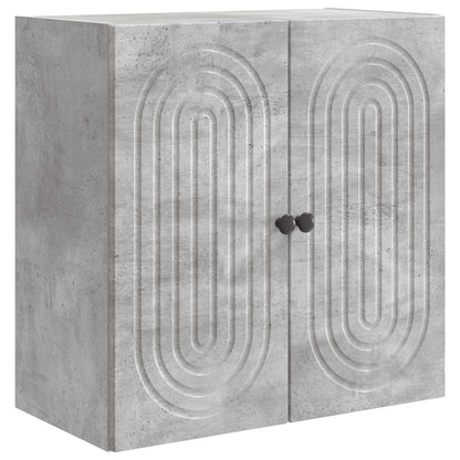 vidaXL Wall-Mounted Cabinet Concrete Grey 59 x 31 x 60 cm