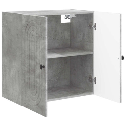 vidaXL Wall-Mounted Cabinet Concrete Grey 59 x 31 x 60 cm