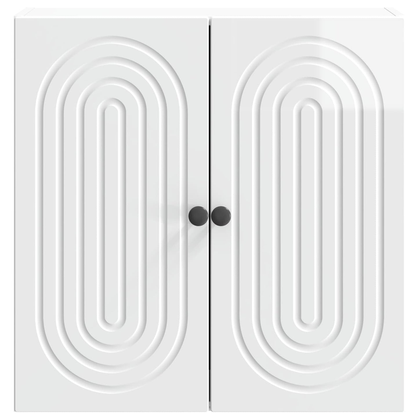 vidaXL Wall-Mounted Cabinet High Gloss White 59 x 31 x 60 cm