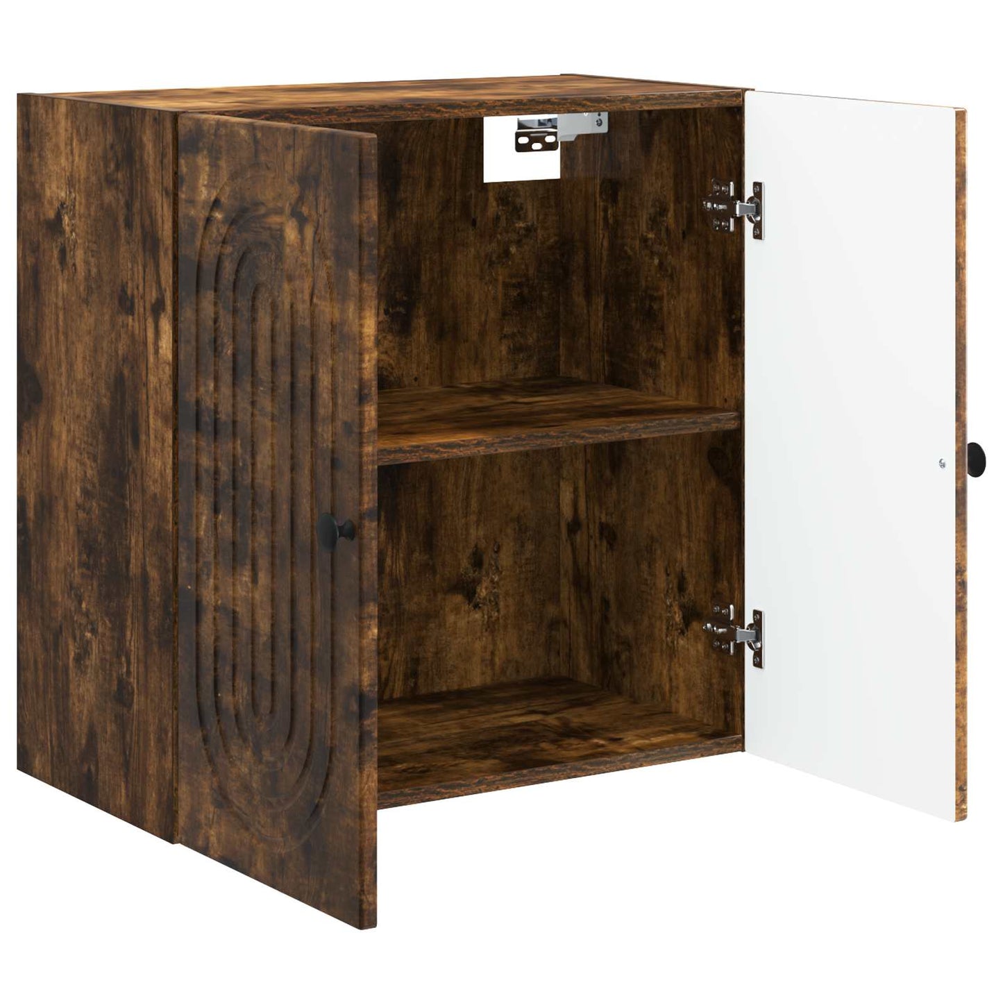 vidaXL Wall-Mounted Cabinet Smoked Oak 59 x 31 x 60 cm Engineered Wood