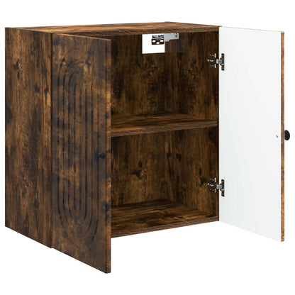 vidaXL Wall-Mounted Cabinet Smoked Oak 59 x 31 x 60 cm Engineered Wood