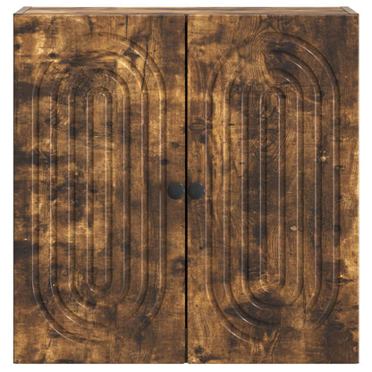 vidaXL Wall-Mounted Cabinet Smoked Oak 59 x 31 x 60 cm Engineered Wood