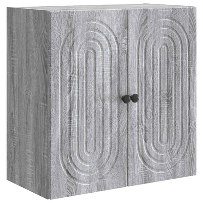 vidaXL Wall-Mounted Cabinet Grey Sonoma 59 x 31 x 60 cm
