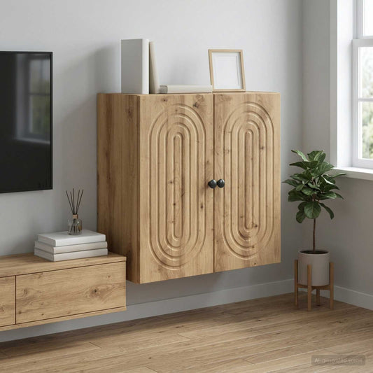 vidaXL Wall-Mounted Cabinet Artisan Oak 59 x 31 x 60 cm