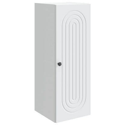 vidaXL Wall-Mounted Cabinet White 33 x 34.5 x 90 cm Engineered Wood