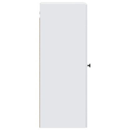 vidaXL Wall-Mounted Cabinet White 33 x 34.5 x 90 cm Engineered Wood