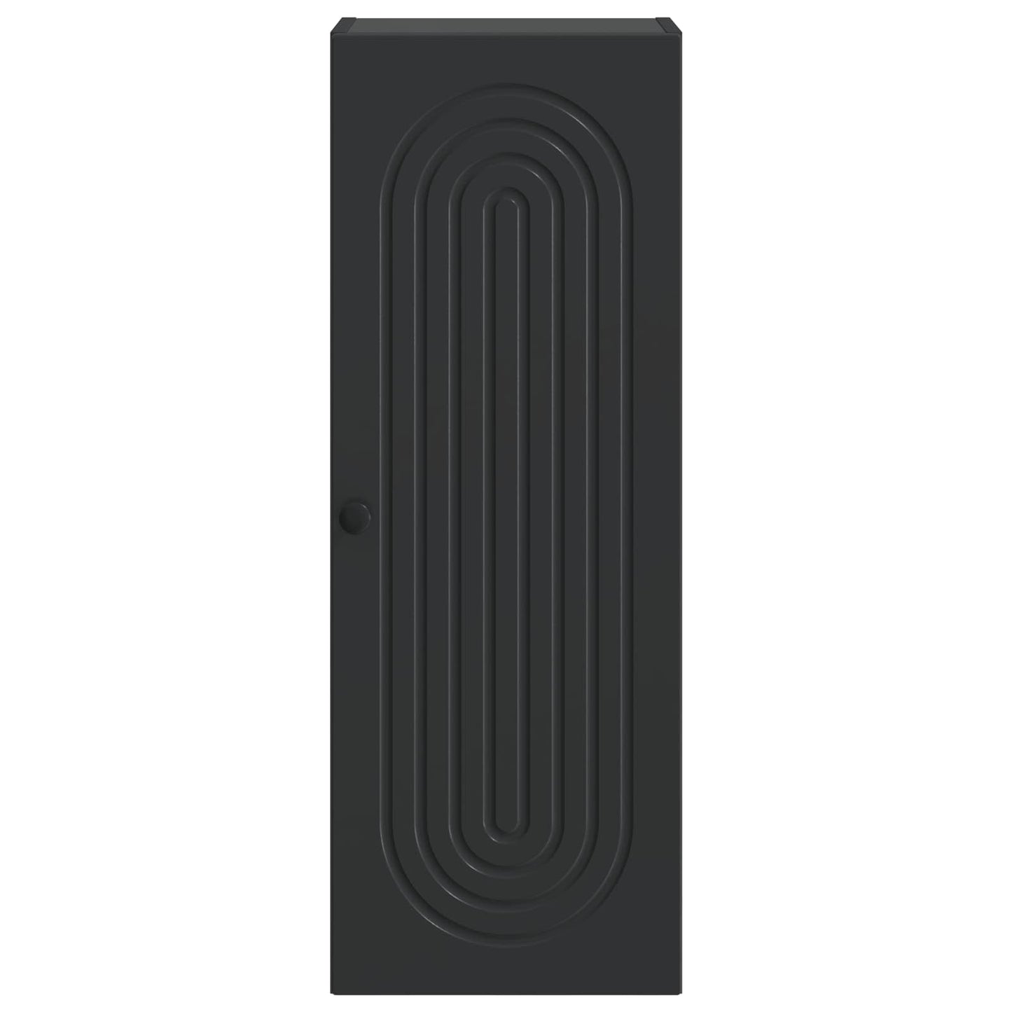 vidaXL Wall-Mounted Cabinet Black 33 x 34.5 x 90 cm Engineered Wood